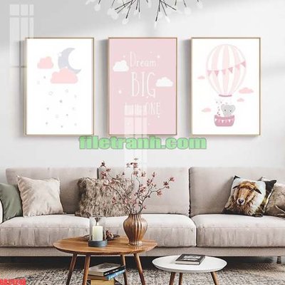 File tranh in trần File gốc in bộ tranh decor treo tráng gương canvas GB24248 (ảnh gốc siêu nét)