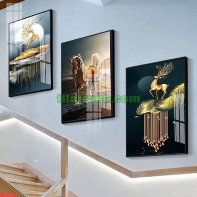 Download file File gốc in bộ tranh decor treo tráng gương canvas GB24307 (chất lượng in ấn)