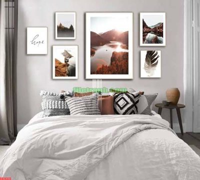 Tải file gốc in lụa File gốc in bộ tranh decor treo tráng gương canvas GB24323 siêu nét