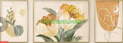 Tải file File gốc in bộ tranh decor treo tráng gương canvas GB24346 (gốc) chủ đề tâm linh