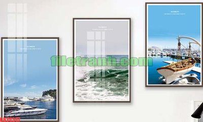 File gốc File gốc in bộ tranh decor treo tráng gương canvas GB24347 cho in ấn và thiết kế