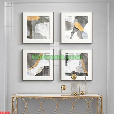 File PSD File gốc in bộ tranh decor treo tráng gương canvas GB24407 (bản gốc) cho nhà in
