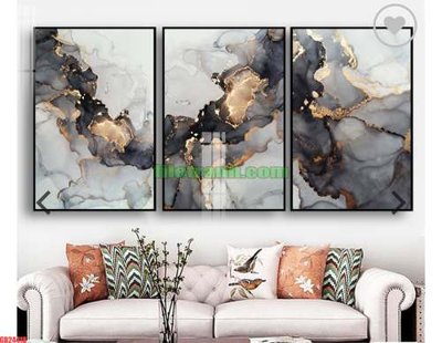 File gốc in ấn File gốc in bộ tranh decor treo tráng gương canvas GB24418 độ phân giải cao