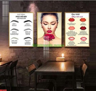 Mua file gốc File gốc in bộ tranh decor treo tráng gương canvas GB24430 (PSD) tại Filetranh.com