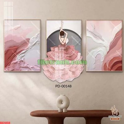 Tải file File gốc in bộ tranh decor treo tráng gương canvas GB24458 (PSD) cho in tranh kính