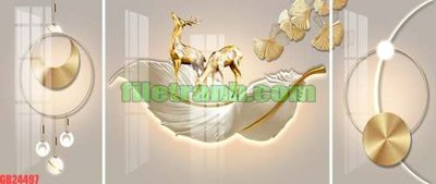 File PSD File gốc in bộ tranh decor treo tráng gương canvas GB24497 (bản gốc) độ phân giải cao