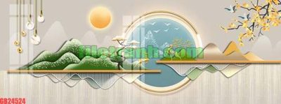 Tải file File gốc in bộ tranh decor treo tráng gương canvas GB24524 (gốc) làm tranh trang trí