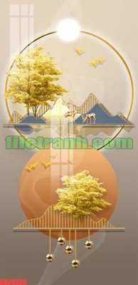 File tranh File gốc in bộ tranh decor treo tráng gương canvas GB24536 (gốc) chủ đề thành phố