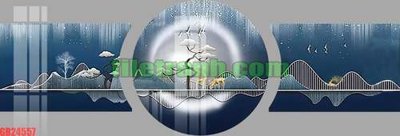 File PSD File gốc in bộ tranh decor treo tráng gương canvas GB24557 (bản gốc) chất lượng nhất