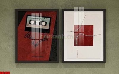 File gốc File gốc in bộ tranh decor treo tráng gương canvas GB25057 (in lụa) chi tiết cao