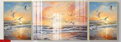 File tranh gốc File gốc in bộ tranh decor treo tráng gương canvas GB25064 (bản quyền) Filetranh.com