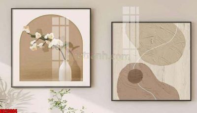 Hình ảnh file gốc in lụa File gốc in bộ tranh decor treo tráng gương canvas GB25084