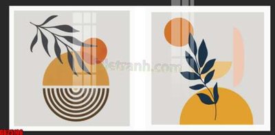 File ảnh File gốc in bộ tranh decor treo tráng gương canvas GB25106 (gốc) in decal dán tường