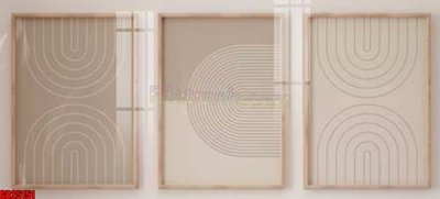 File gốc File gốc in bộ tranh decor treo tráng gương canvas GB25151 (in mica) làm bảng hiệu