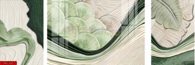 File tranh File gốc in bộ tranh decor treo tráng gương canvas GB25260 (gốc) chủ đề thiên nhiên