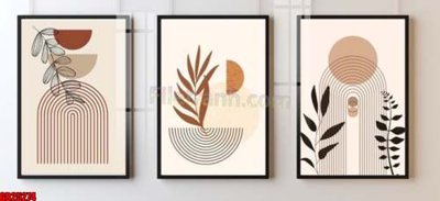 File in ấn cao cấp File gốc in bộ tranh decor treo tráng gương canvas GB25274 (file gốc)
