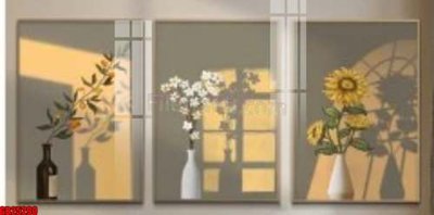 File gốc File gốc in bộ tranh decor treo tráng gương canvas GB25290 (in lụa) tranh thuận buồm