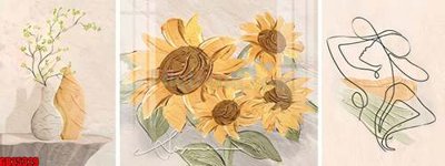 File gốc File gốc in bộ tranh decor treo tráng gương canvas GB25329 (in mica) làm bảng hiệu