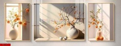 Hình ảnh file gốc in trần nhà File gốc in bộ tranh decor treo tráng gương canvas GB25360