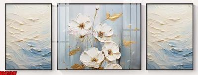 File gốc File gốc in bộ tranh decor treo tráng gương canvas GB25387 (in lụa) tranh phong thủy