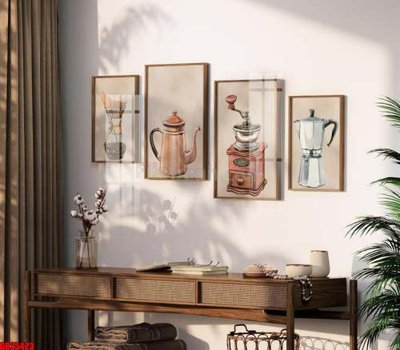 Mua file gốc File gốc in bộ tranh decor treo tráng gương canvas GB25423 (PSD) tại Filetranh.com