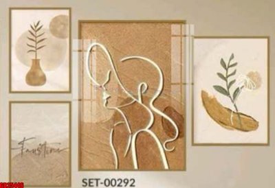 File in mica File gốc in bộ tranh decor treo tráng gương canvas GB25446 (ảnh gốc) đẹp