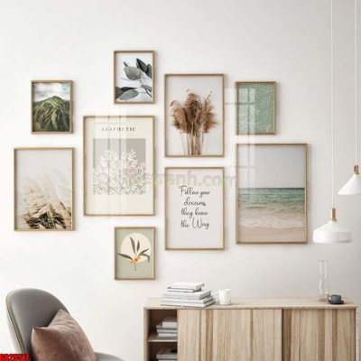 Tải file gốc File gốc in bộ tranh decor treo tráng gương canvas GB25517 dùng cho in ấn