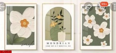 File gốc File gốc in bộ tranh decor treo tráng gương canvas GB26038 (PSD/TIFF) độ phân giải cao