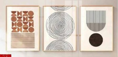 File gốc File gốc in bộ tranh decor treo tráng gương canvas GB26185 (PNG) chất lượng cao