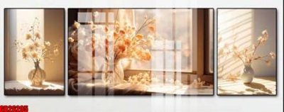 File tranh File gốc in bộ tranh decor treo tráng gương canvas GB26205 (gốc) chủ đề trừu tượng