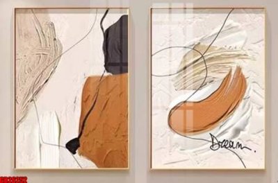 File gốc File gốc in bộ tranh decor treo tráng gương canvas GB26252 (in lụa) họa tiết 3D