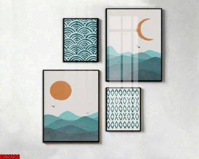 Tải file PSD File gốc in bộ tranh decor treo tráng gương canvas GB26296 (nguyên layer) để in