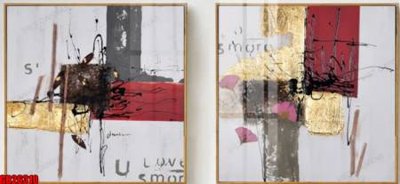 File tranh gốc File gốc in bộ tranh decor treo tráng gương canvas GB26310 (bản quyền) độc đáo