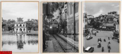 File tranh File gốc in bộ tranh decor treo tráng gương canvas GB26322 (bản gốc) trang trí văn phòng