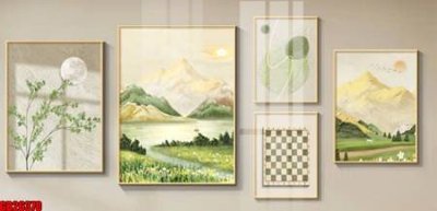 File in lụa File gốc in bộ tranh decor treo tráng gương canvas GB26370 (tân cổ điển) File gốc in bộ tranh decor treo tráng gương canvas GB26370