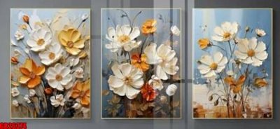 File gốc File gốc in bộ tranh decor treo tráng gương canvas GB26374 (cho in UV) siêu nét