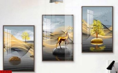 File ảnh gốc File gốc in bộ tranh decor treo tráng gương canvas GB26393 (chuyên in mica)