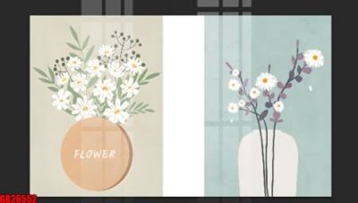 Ảnh gốc File gốc in bộ tranh decor treo tráng gương canvas GB26552 (siêu chi tiết) để in ấn