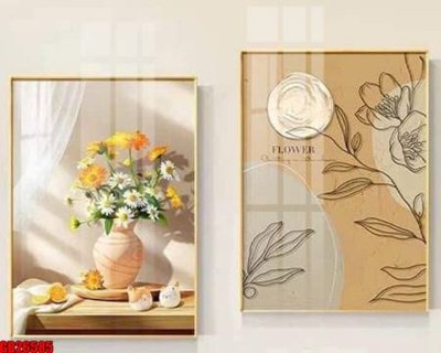 File gốc File gốc in bộ tranh decor treo tráng gương canvas GB26585 (AI/EPS) cho in ấn