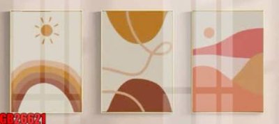 File tranh in mica File gốc in bộ tranh decor treo tráng gương canvas GB26621 (độ phân giải cao)