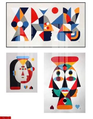 File in ấn File gốc in bộ tranh decor treo tráng gương canvas GB26648 (bản gốc) sắc nét