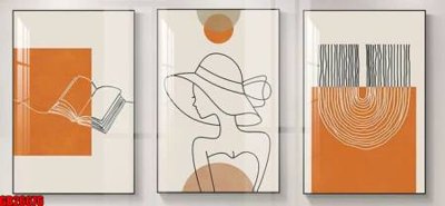 Hình ảnh file gốc File gốc in bộ tranh decor treo tráng gương canvas GB26676 cho in UV