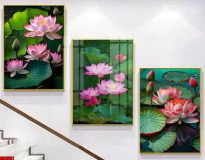 Tải file File gốc in bộ tranh decor treo tráng gương canvas GB26707 (PSD) cho in tranh 3D