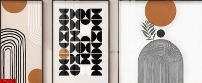 File tranh File gốc in bộ tranh decor treo tráng gương canvas GB26737 (bản gốc) treo quán cafe