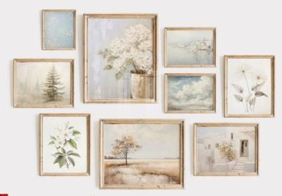 File gốc File gốc in bộ tranh decor treo tráng gương canvas GB26751 (cho in ấn) độc quyền