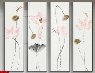 File ảnh File gốc in bộ tranh decor treo tráng gương canvas GB26785 (gốc) dùng in Pano