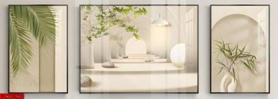 File in lụa File gốc in bộ tranh decor treo tráng gương canvas GB26920 (hoa văn) File gốc in bộ tranh decor treo tráng gương canvas GB26920