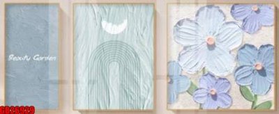 File tranh gốc in trần nhà File gốc in bộ tranh decor treo tráng gương canvas GB26929 3D