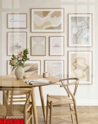 File in ấn File gốc in bộ tranh decor treo tráng gương canvas GB26988 (bản gốc) chất lượng cao