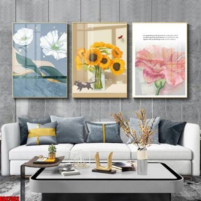 File in trần File gốc in bộ 3 tranh treo tường hiện đại GB27032 (bản gốc) phong cảnh